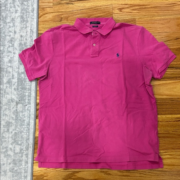 Polo by Ralph Lauren Men's Vibrant Pink Polo Shirt - Picture 1 of 3